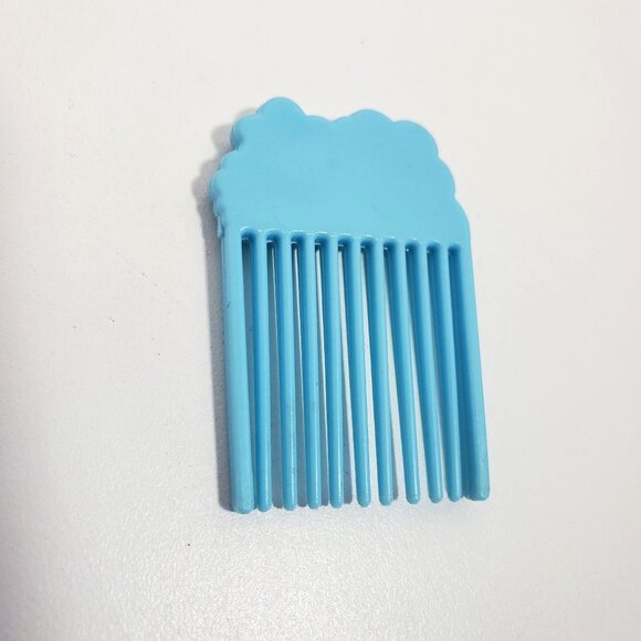 My Little Pony Lily Flutter Comb Pick G1 Blue Yellow Flowers Vintage 80s - Picture 4 of 7